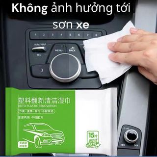 Khăn ướt vệ sinh nội thất ô tô tiện dụng giấy ướt phục hồi nội thất sáng bóng