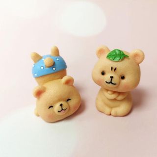 gấu nâu mini-gấu nâu trang trí Taplo chất liệu nhựa cao cấp-để bàn làm việc góc học tập