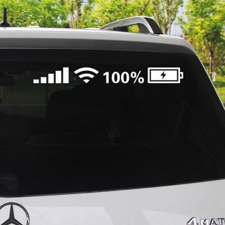 Tem dán wifi pin,sóng điện thoại thể hiện mức năng lượng dán ô tô Nhãn Dán Decal
