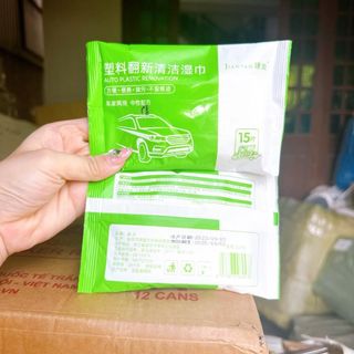 Khăn ướt vệ sinh nội thất ô tô tiện dụng giấy ướt phục hồi nội thất sáng bóng