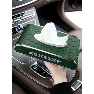 (3in1) Hộp Đựng Khăn Giấy Tặng Kèm Đồng Hồ Và Dãy Ghi Số Điện Thoại Đặt Taplo Sang Trọng Và Lịch Sự