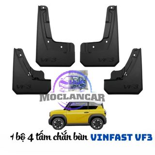 Bộ 4 Tấm Chắn Bùn Xe VinFast VF3 Trước Sau – Phụ Kiện Ô Tô – Chống Bùn Đất Dễ Lắp (Tặng kèm Ốc Vít)