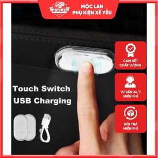 Đèn led cảm ứng không dây gắn trần xe ô tô sạc cổng USB tiện dụng - đèn led gầm mini ô tô đèn  gầm