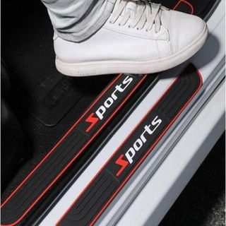 Bộ 5 món nẹp cao su chống trầy xước bậc lên xuống và nẹp cốp ô tô hãng sport cao cấp