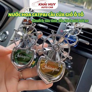 Nước Hoa Catpai Xoay Cánh Theo Gió, Cài Cửa Gió Điều Hòa Khuếch Tán Tinh Dầu Khử Mùi Xe Hơi khaihuyauto