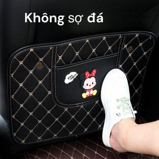 Tấm chắn lưng ghế chống trầy bẩn vào lưng ghế kiêm đựng điện thoại, dễ dàng vệ sinh bằng da siêu bền chống thấm nước Taplo Thảm Taplo Nội Thất