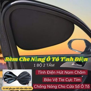 Rèm Che Nắng Ô Tô Tĩnh Điện Nam Châm Bảo Vệ Tia Cực Tím, Chống Nóng Cho Cửa Sổ Ô Tô