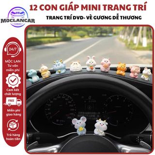 12 Con giáp Mini Trang Trí Taplo ô Tô Tiểu Cảnh,Văn Phòng Bàn Làm Việc,Quà Tặng Nội Thất