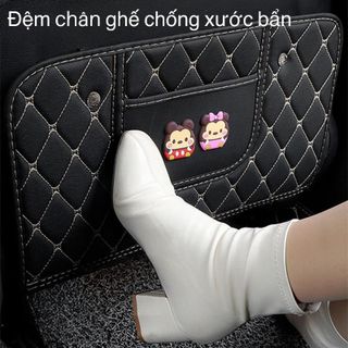 Tấm chắn lưng ghế chống trầy bẩn vào lưng ghế kiêm đựng điện thoại, dễ dàng vệ sinh bằng da siêu bền chống thấm nước Taplo Thảm Taplo Nội Thất