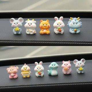 12 Con giáp Mini Trang Trí Taplo ô Tô Tiểu Cảnh,Văn Phòng Bàn Làm Việc,Quà Tặng Nội Thất
