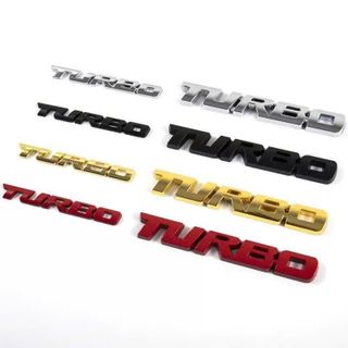 Logo Chữ Nổi TURBO 3D Dán Đuôi Xe, Sườn Xe Trang Trí Ô Tô Cao Cấp, Chống Nước Nhiều Màu Lựa Chọn|KHAIHUYAUTO