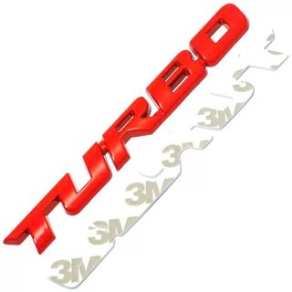 Logo Chữ Nổi TURBO 3D Dán Đuôi Xe, Sườn Xe Trang Trí Ô Tô Cao Cấp, Chống Nước Nhiều Màu Lựa Chọn|KHAIHUYAUTO