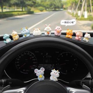 12 Con giáp Mini Trang Trí Taplo ô Tô Tiểu Cảnh,Văn Phòng Bàn Làm Việc,Quà Tặng Nội Thất