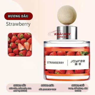 Nước Hoa Ô Tô Aroma 120ml Nắp Gỗ Cao Cấp – Tinh Dầu Thơm Phòng, 4 Mùi Hoa Quả, Lưu Hương Lâu