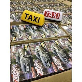 Mào TAXI hút nam châm gắn nóc ô tô và đèn LED chữ Taxi gắn kính trước nhiều màu