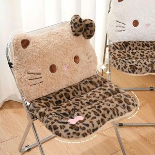 Lót Ghế 2in1 Đệm Lót Ghế ô Tô Hình Mèo Hoạt Hình Lông Mềm Mại Nâng Tầm Nhìn Hình Mèo Dễ Thương