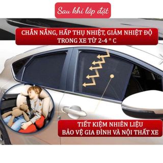 Rèm Che Nắng Xe Vinfast VF3 Rèm Nam Châm Che Dày, Chuẩn Form, Che Nắng Tốt Tặng Phụ Kiện Đi Kèm