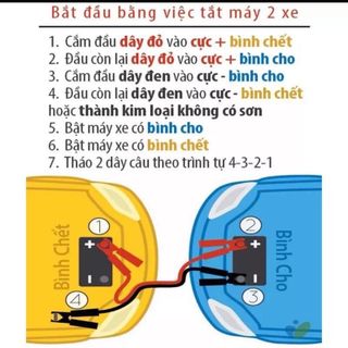 Bộ 2 dây câu bình ắc quy xe ô tô chịu tải 2000AMP Kích Điện Cứu Hộ Ô Tô