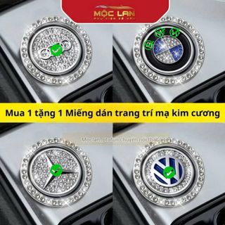 Mua 1 Tặng Vòng Tròn Đính Đá Trang Trí Nút Khởi Động Xe Hơi Start Stop Sang Trọng Phụ Kiện Ô Tô