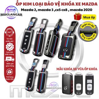 Ốp Khóa Kim Loại Phản Quang Thể Thao Mazda 2 Nút - Mazda 3 Nút - Mazda 2020 Giúp Bảo Vệ Chìa Khóa Móc Khoá Móc Khóa
