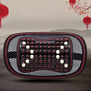 Gối Cổ Hạt Gỗ Lưới , Gối Thoáng Khí Mát Gối Cổ Tử Cung Tựa Đầu Massage Hạt Tựa Đầu Đệm