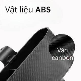 Khay đựng đồ sau ghế vân carbon 2in1 kiêm móc treo đồ,chứa tất cả các cả vật dụng khi di chuyển trên xe ô tô