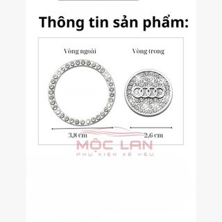 Mua 1 Tặng Vòng Tròn Đính Đá Trang Trí Nút Khởi Động Xe Hơi Start Stop Sang Trọng Phụ Kiện Ô Tô