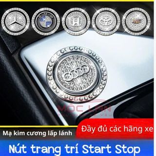 Mua 1 Tặng Vòng Tròn Đính Đá Trang Trí Nút Khởi Động Xe Hơi Start Stop Sang Trọng Phụ Kiện Ô Tô