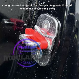 Đệm Giảm Chấn Cửa Ô Tô Cao Su – Chống Ồn, Giảm Va Đập, Bảo Vệ Khóa Cửa – Bộ 4 Cái (Đen / Trắng / Đỏ)
