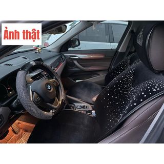 Bọc Vô Lăng Ô Tô Đính Đá Họa Tiết Thiên Nga Vương Miện Cao Cấp - Phụ Kiện Bọc Vô Lăng Xe Hơi Khải Huy Auto Car