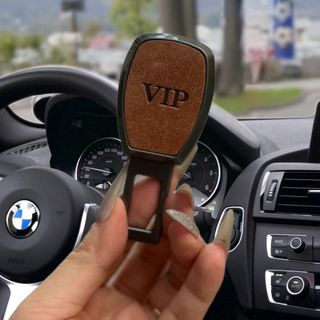 Chốt Tiếp Nối Đai An Toàn Ngắt Chuông Báo Đồng Cho ô Tô-Chất Liệu Da Lộn Mẫu Cao Cấp