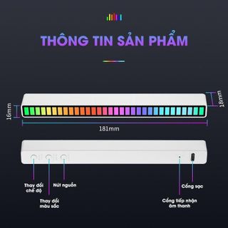 Đèn Led Rgb Nháy theo nhạc.cảm biến âm thanh,điều khiển bằng ap trên điện thoại-trang trí phòng-ô tô