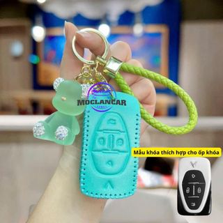 (Xe Xanh SM) Bao Da Chìa Khoá Xe Điện VINFAST VF6, VF7, VF8, VF9,Bảo Vệ Khoá Xe Chống Trầy Xước