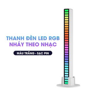 Đèn Led Rgb Nháy theo nhạc.cảm biến âm thanh,điều khiển bằng ap trên điện thoại-trang trí phòng-ô tô