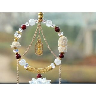 Khánh Treo Gương Chiếu Hậu Hình Ngôi Sao Pha Lê -Mặt Dây Chuyền Trang Trí Xe Hơi- OTOFUNMOCLAN