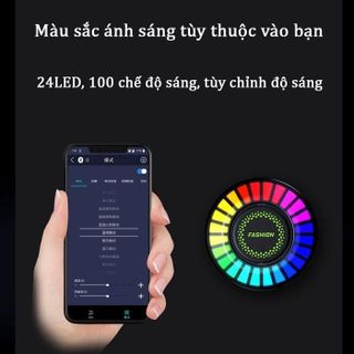 Đèn Led Cảm Ứng Âm Thanh Gắn Cửa Gió Điều Hoà Xe Ô Tô- Đèn Led Nháy Theo Nhạc Trên Xe Hơi-Mộc Lan