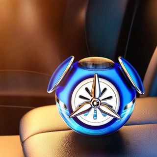 Nước hoa ô tô CATP hình đồng hồ báo thức dung tích 50ml xoay cánh quạt bằng năng lượng mặt trời khử mùi ô tô Xông Tinh Dầu Phun Sương Nội Thất Phụ Tùng