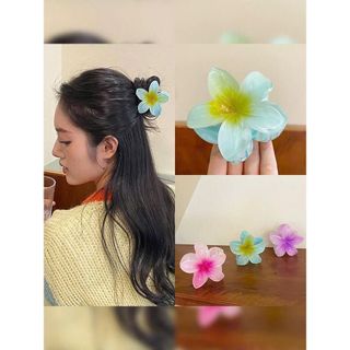 Phụ Kiện Kẹp Tóc Hoa Sứ Lưng Đầu Tóc Móng Vuốt Kẹp Phong Cách Hawaii - Size To- 7 Màu Lựa Chọn