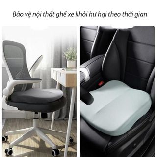 Đệm Lót Ghế Ô Tô Cao Su Non Nâng Chiều Cao, Cải Thiên Tầm Nhìn Chống Mỏi Hiệu Quả khaihuyauto