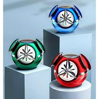 Nước hoa ô tô CATP hình đồng hồ báo thức dung tích 50ml xoay cánh quạt bằng năng lượng mặt trời khử mùi ô tô Xông Tinh Dầu Phun Sương Nội Thất Phụ Tùng
