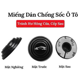 Nút Giảm Chấn Ô Tô Nút Giảm Lực Đóng Cửa Xe Miếng Dán Chống Sốc Bảo Vệ Cửa Xe khaihuyauto