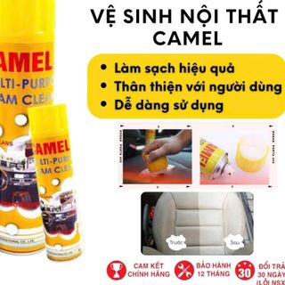 COMBO 2 Chai Xịt Tẩy Vệ Sinh Nội Thất Ô Tô Dạng Bọt
