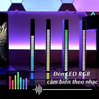 Đèn Led Rgb Nháy theo nhạc.cảm biến âm thanh,điều khiển bằng ap trên điện thoại-trang trí phòng-ô tô