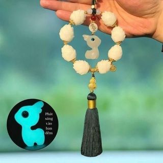 Khánh Treo Xe Bát Hồng Liên Hoa Thích Ca – Gỗ Hoàng Dương – Tua Rua Phong Thủy Mang Lại Bình An May Mắn