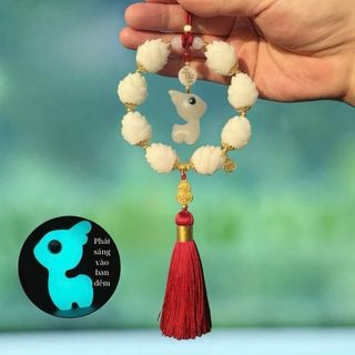 Khánh Treo Xe Bát Hồng Liên Hoa Thích Ca – Gỗ Hoàng Dương – Tua Rua Phong Thủy Mang Lại Bình An May Mắn