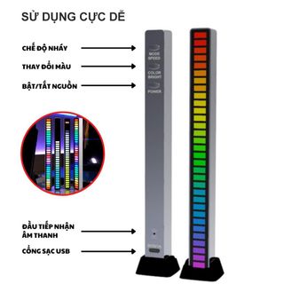 Đèn Led Rgb Nháy theo nhạc.cảm biến âm thanh,điều khiển bằng ap trên điện thoại-trang trí phòng-ô tô