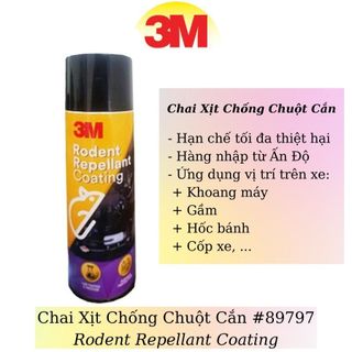 Chai Xịt Phủ Chống Chuột Xe Ô Tô 3M Đuổi chuột khỏi khoang động cơ