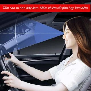Đệm Lót Ghế Ô Tô Cao Su Non Nâng Chiều Cao, Cải Thiên Tầm Nhìn Chống Mỏi Hiệu Quả khaihuyauto