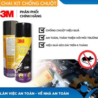 Chai Xịt Phủ Chống Chuột Xe Ô Tô 3M Đuổi chuột khỏi khoang động cơ