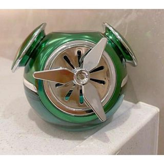 Nước hoa ô tô CATP hình đồng hồ báo thức dung tích 50ml xoay cánh quạt bằng năng lượng mặt trời khử mùi ô tô Xông Tinh Dầu Phun Sương Nội Thất Phụ Tùng